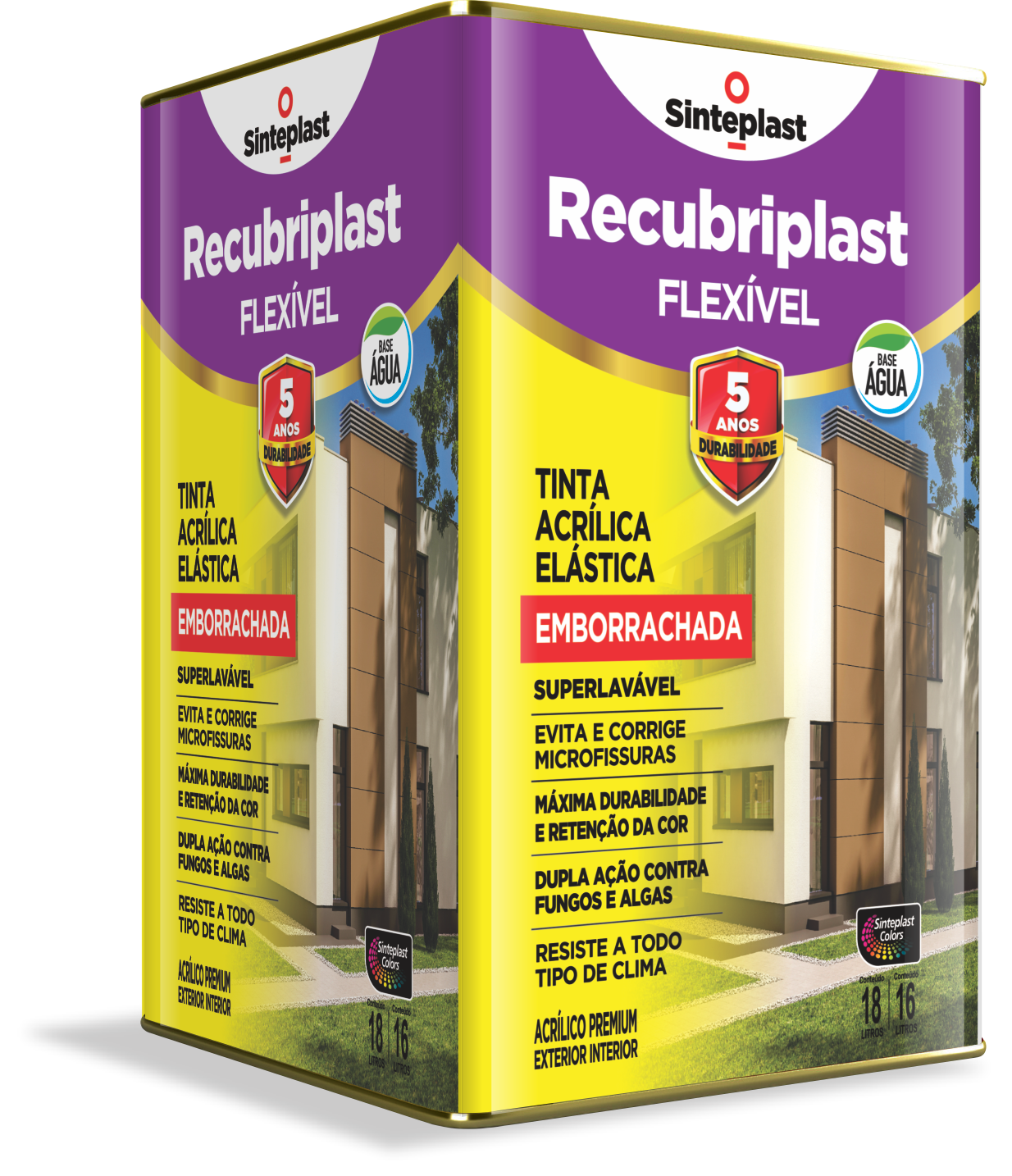RECUBRIPLAST FLEXÍVEL TINTA ACRÍLICA ELÁSTICA - FOSCO